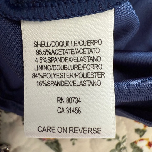 BCBGMaxAzria Deep Blue Pleated Blouse - Picture 4 of 8